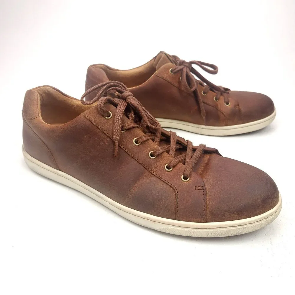 Born Allegheny II Shoes Mens 13 M Brown Leather Lace Up Comfort Casual Sneakers